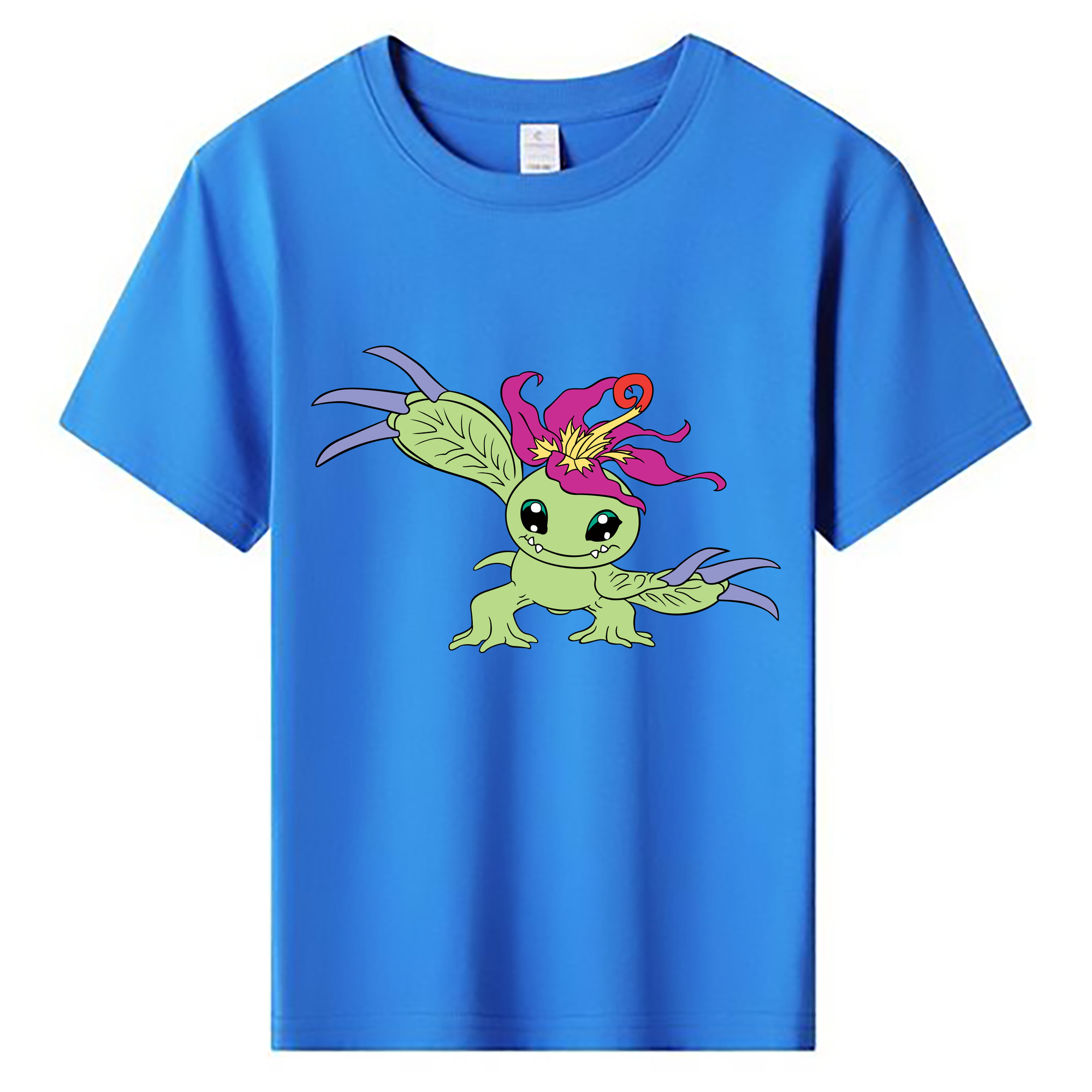 （画像用） Digimon デジタルモンスター/デジモン 綿100％キッズTシャツ（フロントプリント）